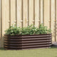 Vidaxl verhoogd bed bruin 160 x 80 x 44 cm staal