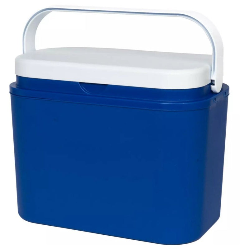 Afbeelding laden in galerijviewer, Benson koelbox 10l 32.5x19.6x25.7 cm blauw wit
