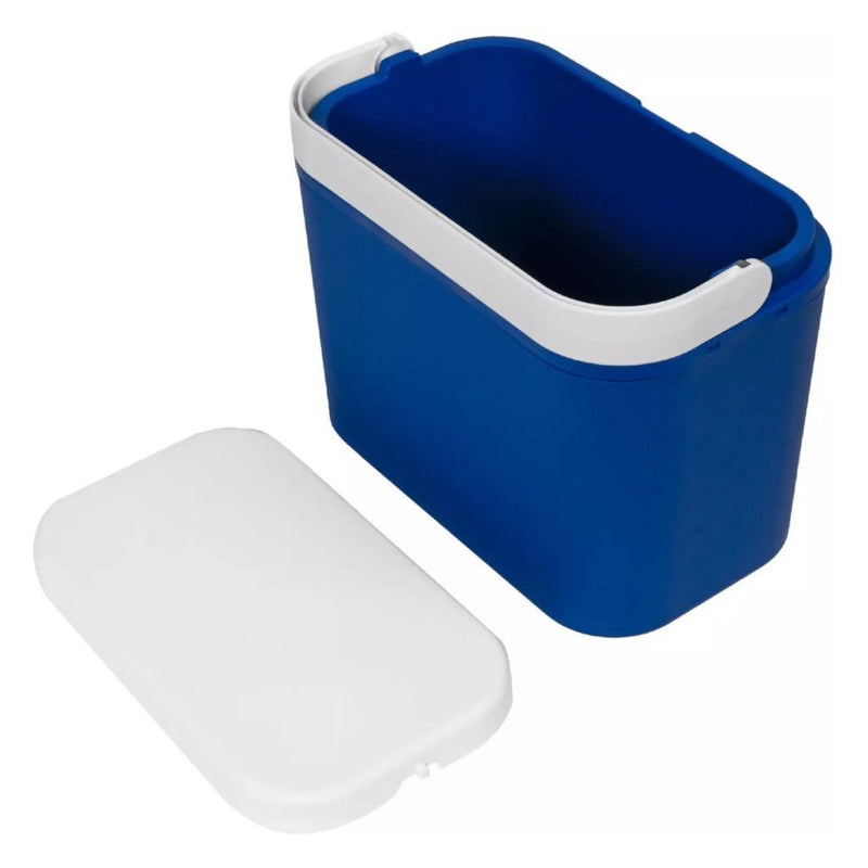 Afbeelding laden in galerijviewer, Benson koelbox 10l 32.5x19.6x25.7 cm blauw wit
