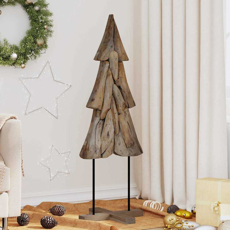 Afbeelding laden in galerijviewer, Vidaxl kerstboom bruin 121 cm massief teakhout
