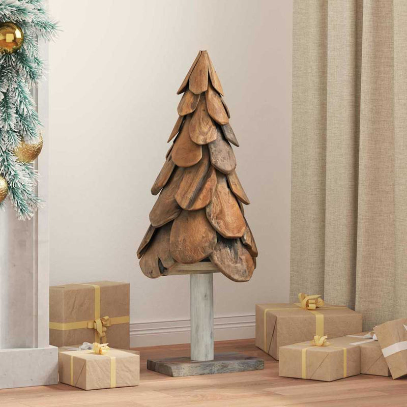 Afbeelding laden in galerijviewer, Vidaxl kerstboom bruin 91 cm massief teakhout
