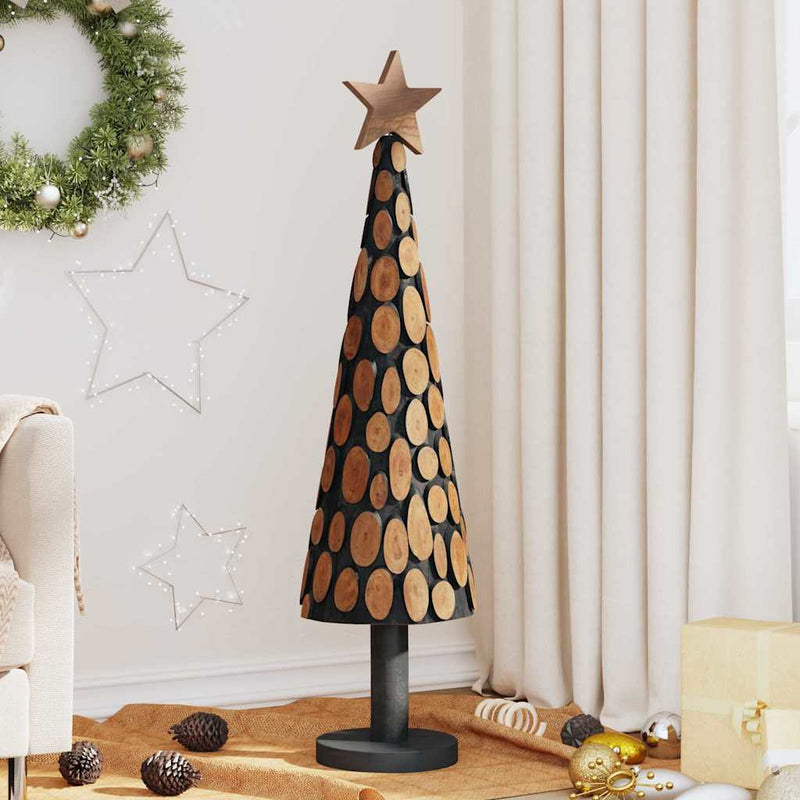 Afbeelding laden in galerijviewer, Vidaxl kerstboom met standaard bruin 120 cm massief teakhout
