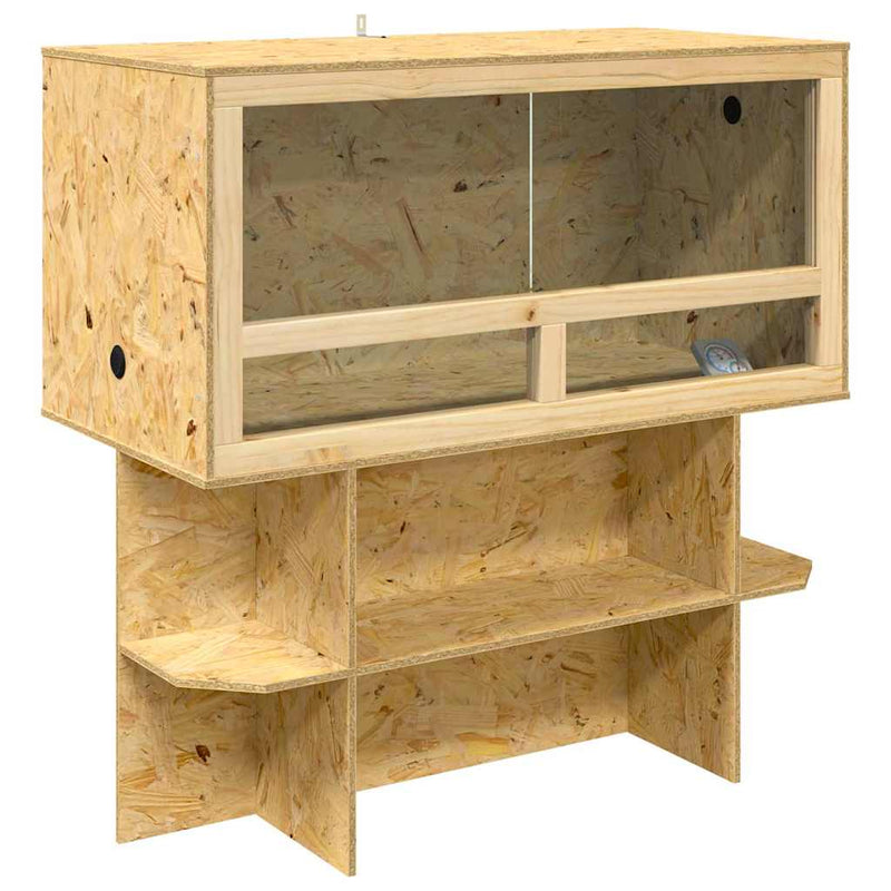 Afbeelding laden in galerijviewer, Vidaxl terrarium bruin 100 x 50 x 100 cm osb
