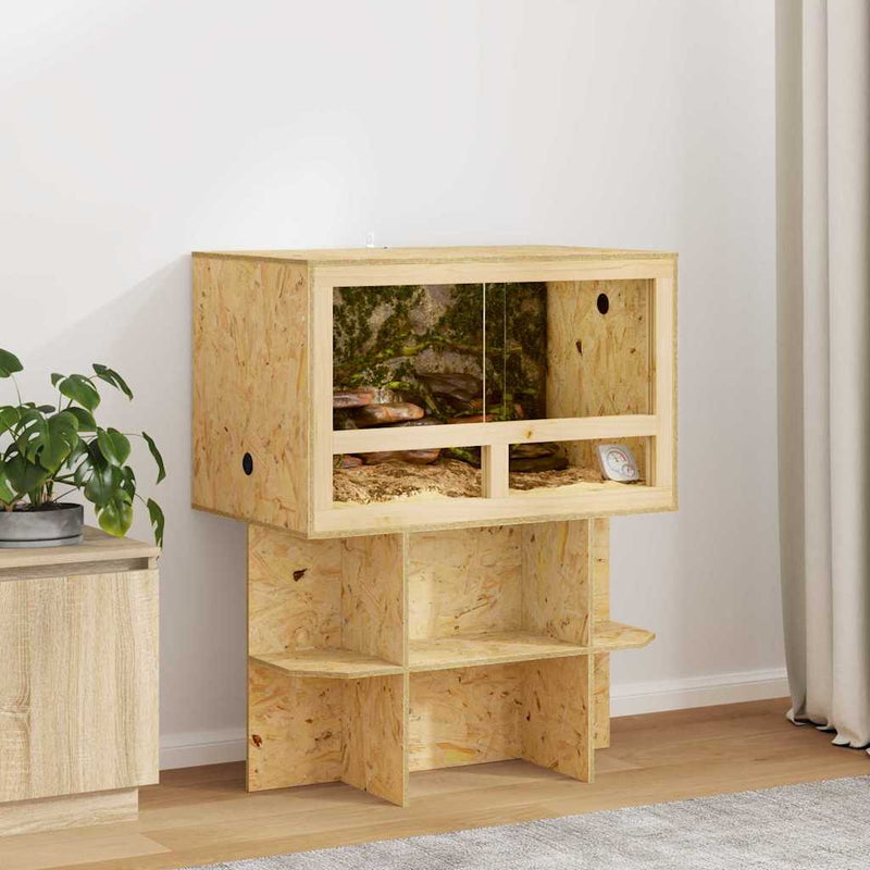 Afbeelding laden in galerijviewer, Vidaxl terrarium bruin 80 x 50 x 100 cm osb

