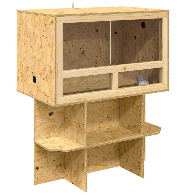 Afbeelding laden in galerijviewer, Vidaxl terrarium bruin 80 x 50 x 100 cm osb
