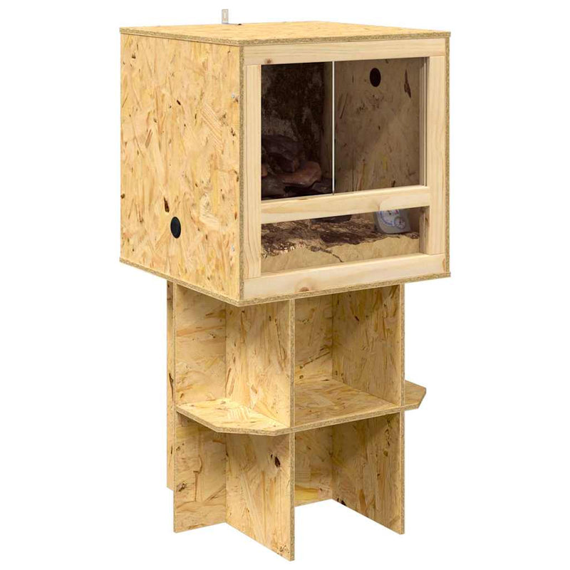 Afbeelding laden in galerijviewer, Vidaxl terrarium bruin 50 x 50 x 100 cm osb
