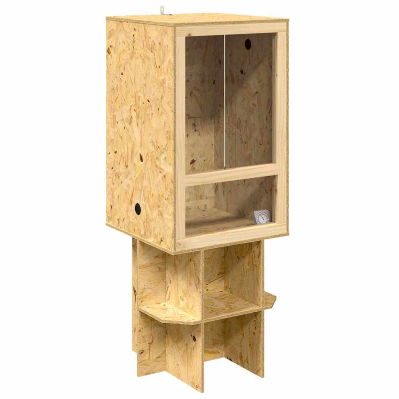 Afbeelding laden in galerijviewer, Vidaxl terrarium bruin 50 x 50 x 130 cm osb

