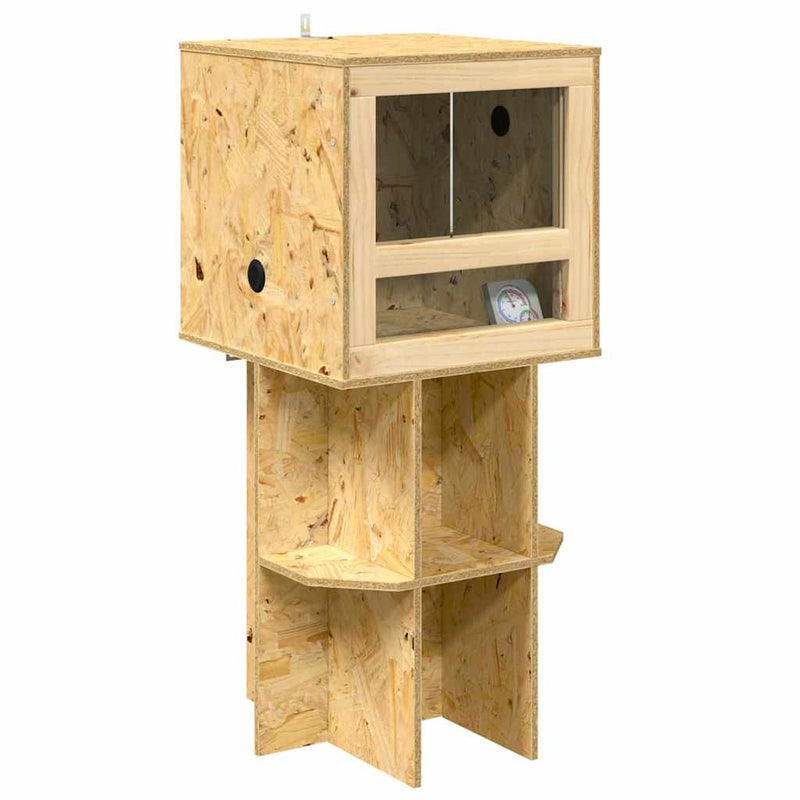 Afbeelding laden in galerijviewer, Vidaxl terrarium bruin 40 x 40 x 90 cm osb
