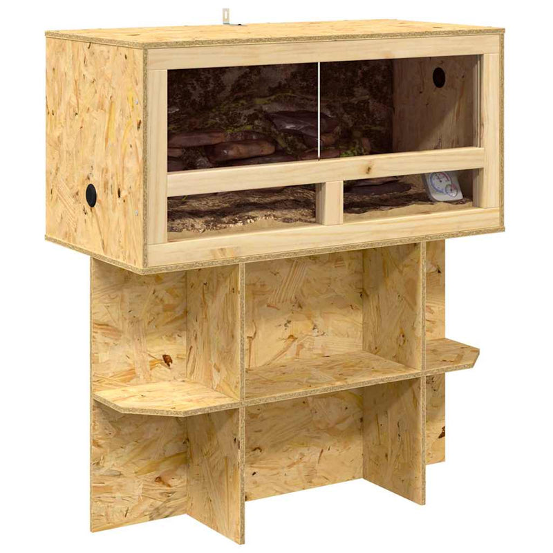 Afbeelding laden in galerijviewer, Vidaxl terrarium bruin 80 x 40 x 90 cm osb
