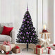 Vidaxl kunstmatig voorverlicht kerstboom met 150 led zwart 150 cm pvc