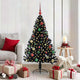Vidaxl kunstmatig voorverlicht kerstboom met 150 led zwart 150 cm pvc