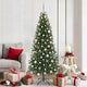 Vidaxl kunstkerstboom met 300 led met standaard groen 180 cm pe en pvc