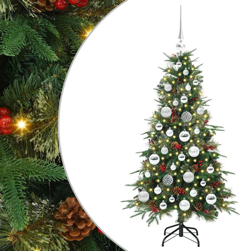 Afbeelding laden in galerijviewer, Vidaxl kunstmatige inklapbare kerstboom groen 120 cm pe en pvc
