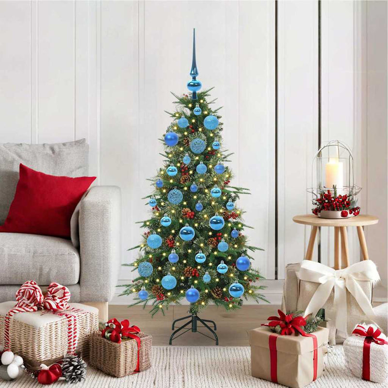 Afbeelding laden in galerijviewer, Vidaxl kunstmatige inklapbare kerstboom groen 120 cm pe en pvc
