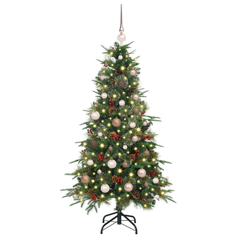 Afbeelding laden in galerijviewer, Vidaxl kunstmatige inklapbare kerstboom groen 150 cm pe en pvc
