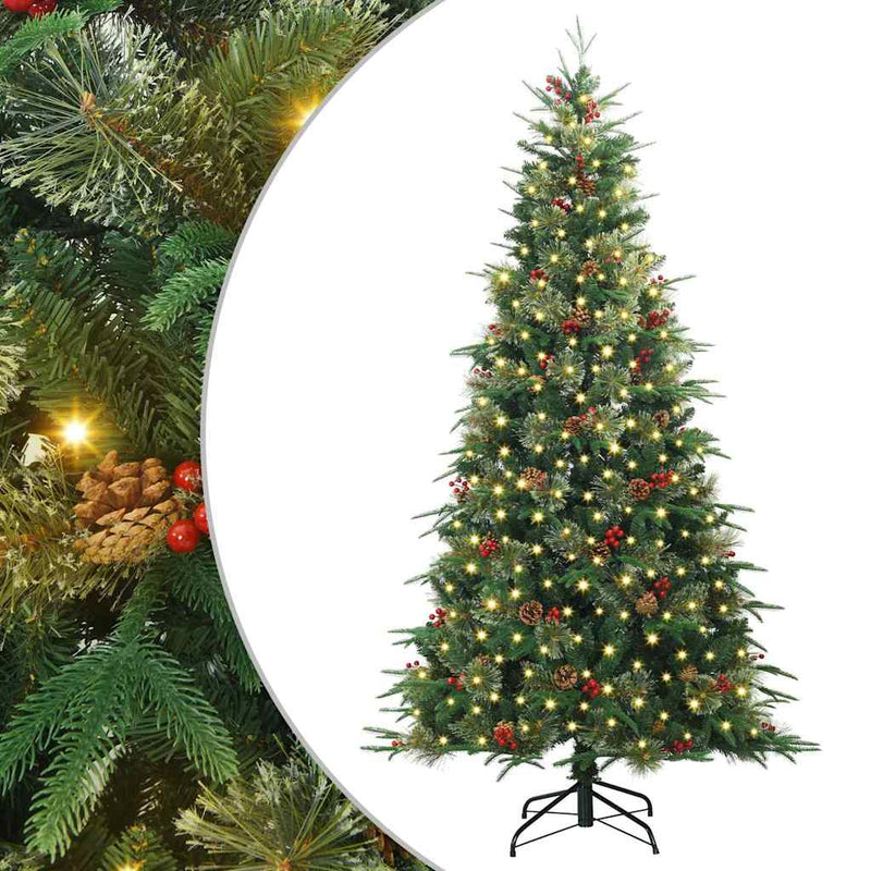Afbeelding laden in galerijviewer, Vidaxl kunstmatige inklapbare kerstboom groen 180 cm pe en pvc
