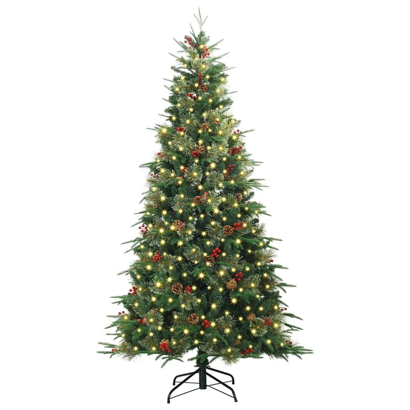 Afbeelding laden in galerijviewer, Vidaxl kunstmatige inklapbare kerstboom groen 180 cm pe en pvc
