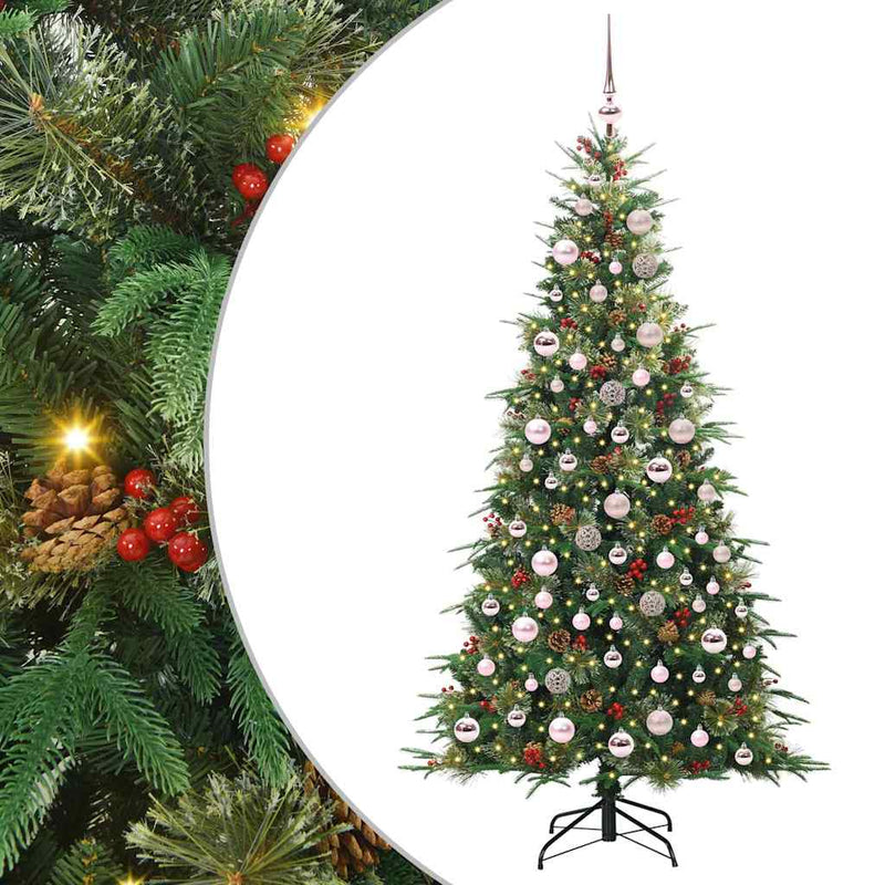 Afbeelding laden in galerijviewer, Vidaxl kunstmatige inklapbare kerstboom groen 180 cm pe en pvc
