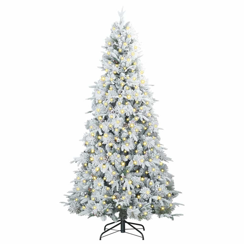Afbeelding laden in galerijviewer, Vidaxl kunstmatige inklapbare kerstboom wit 180 cm pe en pvc
