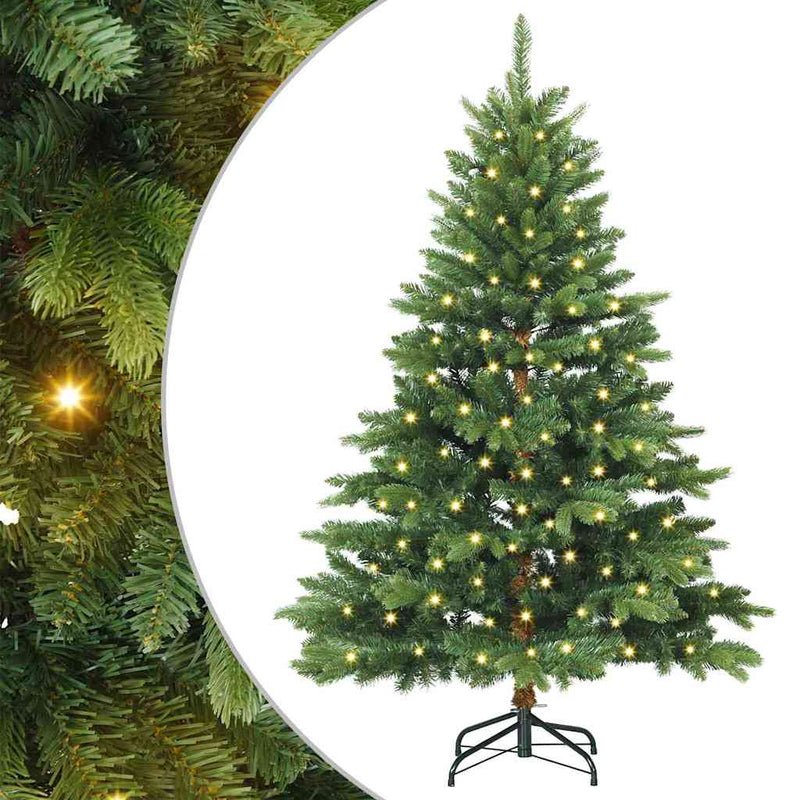 Afbeelding laden in galerijviewer, Vidaxl kunstkerstboom met 150 led met standaard groen 150 cm pe en pvc
