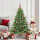 Vidaxl kunstkerstboom met 150 led met standaard groen 150 cm pe en pvc