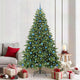 Vidaxl kunstkerstboom met 300 led met standaard groen 210 cm pe en pvc