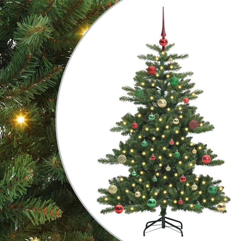 Afbeelding laden in galerijviewer, Vidaxl kunstmatige inklapbare kerstboom groen 150 cm pvc en staal

