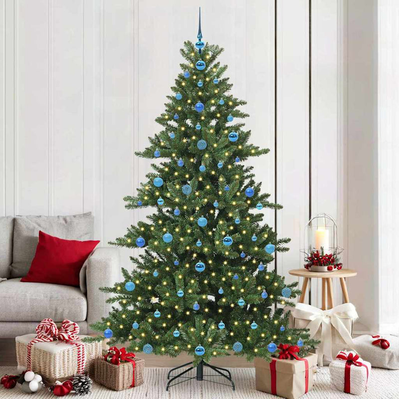 Afbeelding laden in galerijviewer, Vidaxl kunstmatige inklapbare kerstboom groen 210 cm pvc
