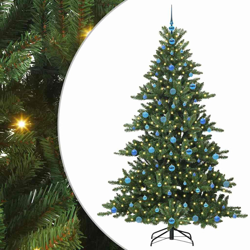 Afbeelding laden in galerijviewer, Vidaxl kunstmatige inklapbare kerstboom groen 210 cm pvc

