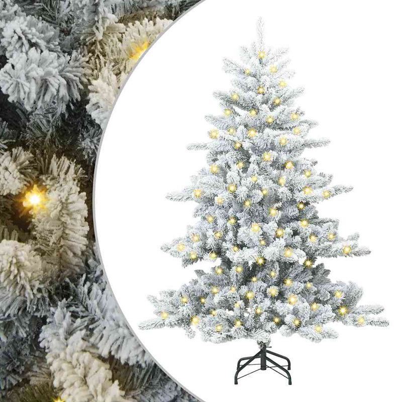 Afbeelding laden in galerijviewer, Vidaxl kunstmatige inklapbare kerstboom wit 150 cm pvc en staal
