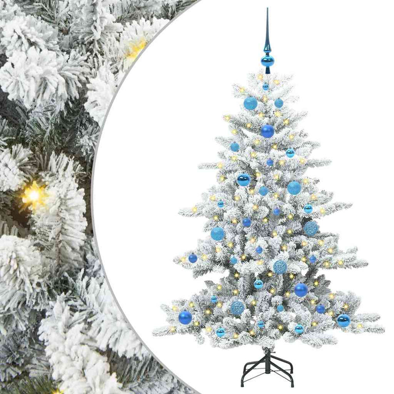 Afbeelding laden in galerijviewer, Vidaxl kunstmatige inklapbare kerstboom wit 150 cm pvc en staal
