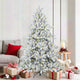 Vidaxl kunstmatige inklapbare kerstboom wit 180 cm pvc en staal