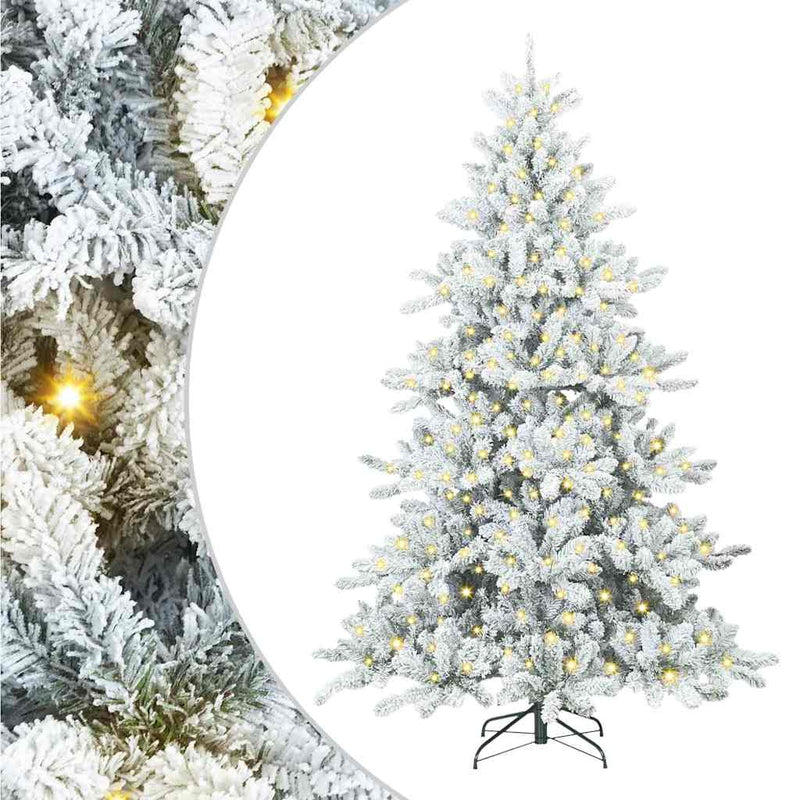 Afbeelding laden in galerijviewer, Vidaxl kunstmatige inklapbare kerstboom wit 180 cm pvc en staal
