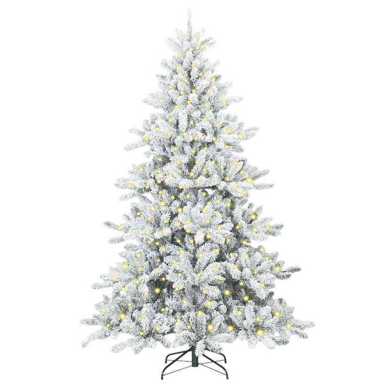 Afbeelding laden in galerijviewer, Vidaxl kunstmatige inklapbare kerstboom wit 180 cm pvc en staal
