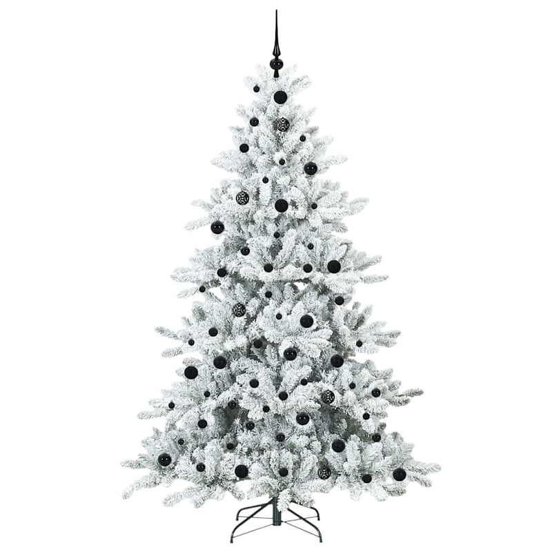 Afbeelding laden in galerijviewer, Vidaxl kunstmatige inklapbare kerstboom wit 210 cm pvc en staal
