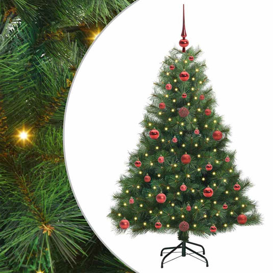 Vidaxl kunstkerstboom met 150 led met standaard groen 120 cm pe en pvc