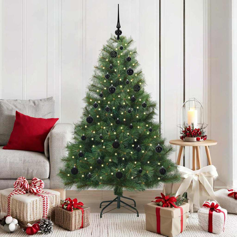 Afbeelding laden in galerijviewer, Vidaxl kunstkerstboom met 150 led met standaard groen 150 cm pe en pvc
