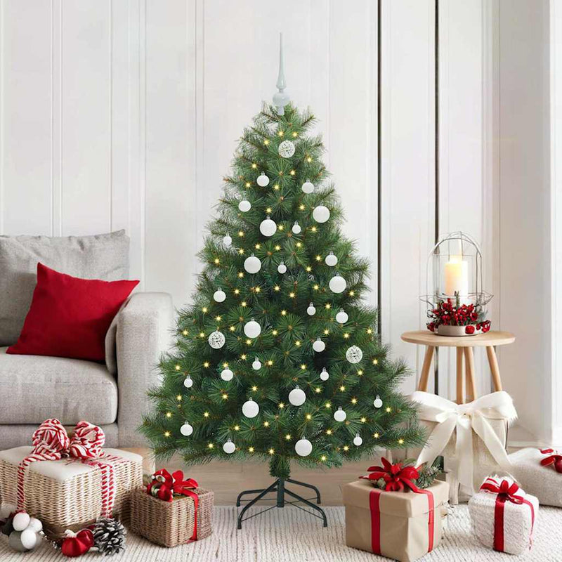Afbeelding laden in galerijviewer, Vidaxl kunstkerstboom met 150 led met standaard groen 150 cm pe en pvc
