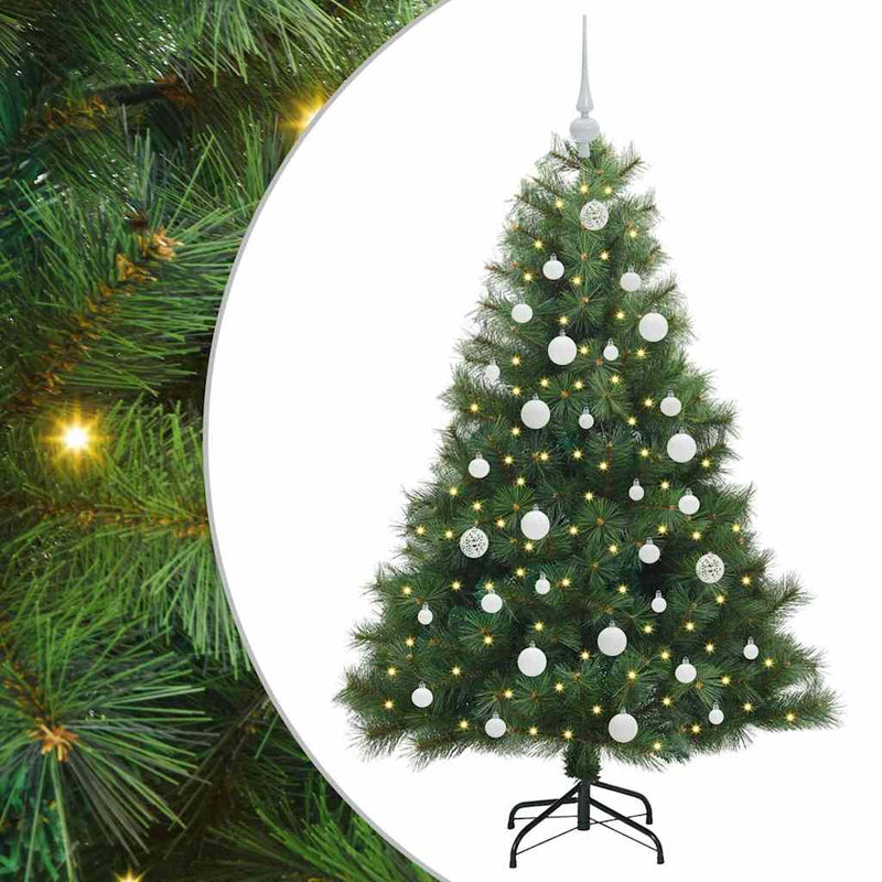 Afbeelding laden in galerijviewer, Vidaxl kunstkerstboom met 150 led met standaard groen 150 cm pe en pvc
