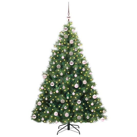Vidaxl kunstkerstboom met 300 led met standaard groen 180 cm pe en pvc