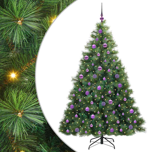 Vidaxl kunstkerstboom met 300 led met standaard groen 180 cm pe en pvc