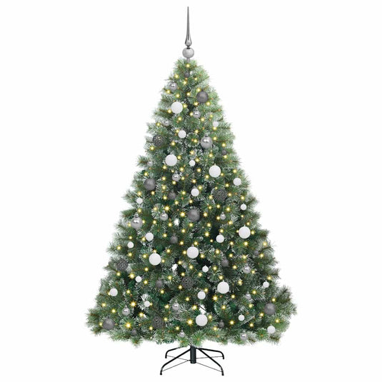 Vidaxl kunstkerstboom met 300 led met standaard groen 180 cm pe en pvc