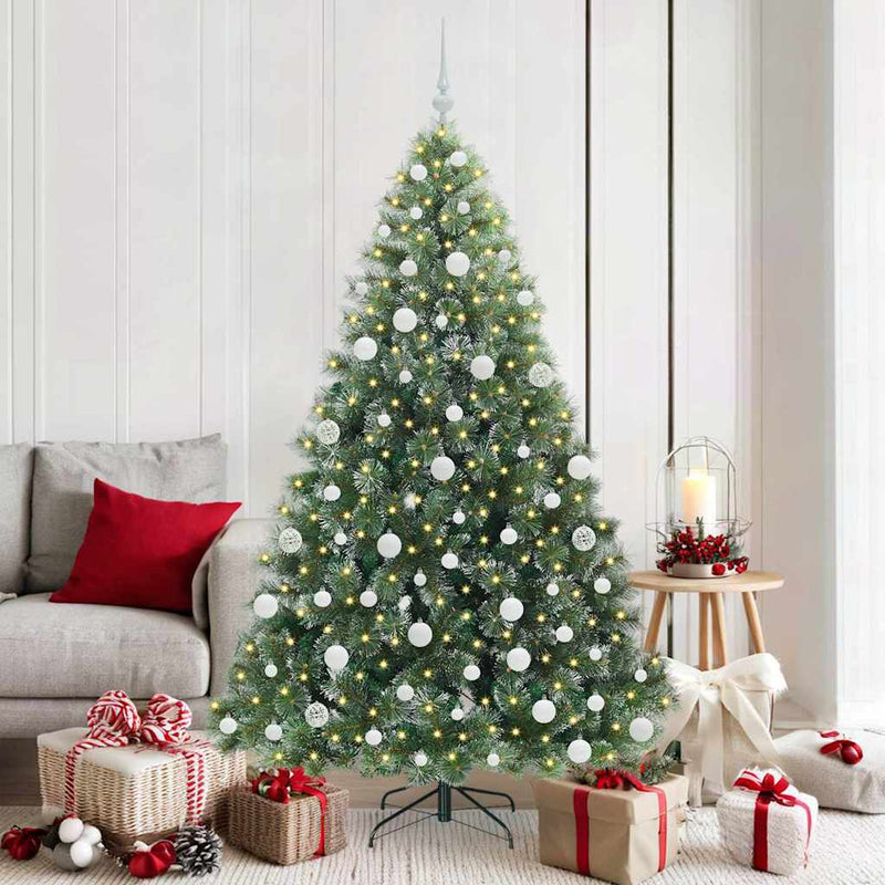 Afbeelding laden in galerijviewer, Vidaxl kunstkerstboom met 300 led met standaard groen 180 cm pe en pvc
