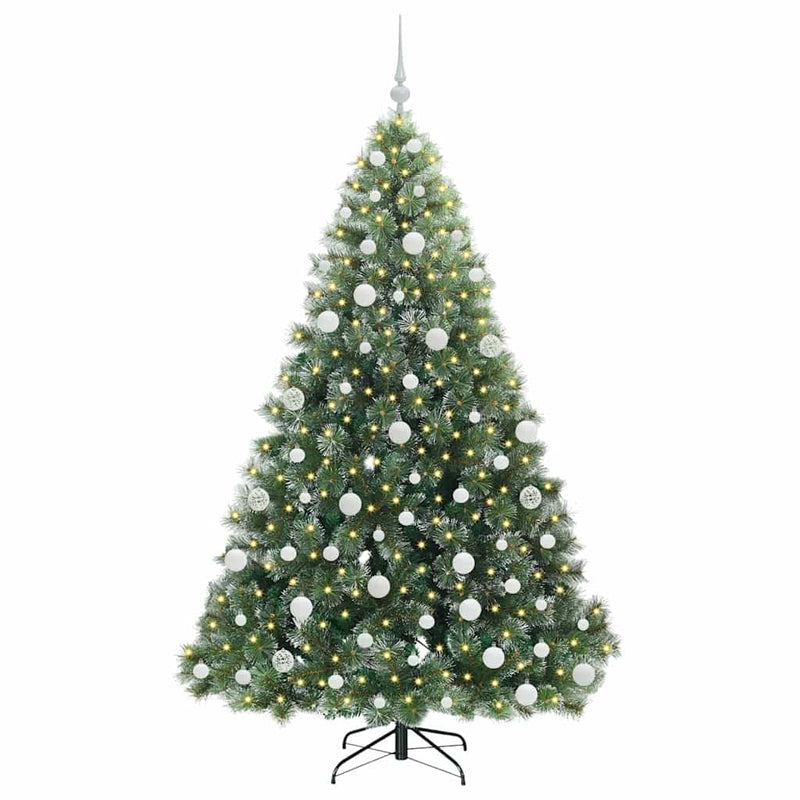 Afbeelding laden in galerijviewer, Vidaxl kunstkerstboom met 300 led met standaard groen 180 cm pe en pvc
