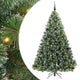 Vidaxl kunstkerstboom met 300 led met standaard groen 210 cm pe en pvc