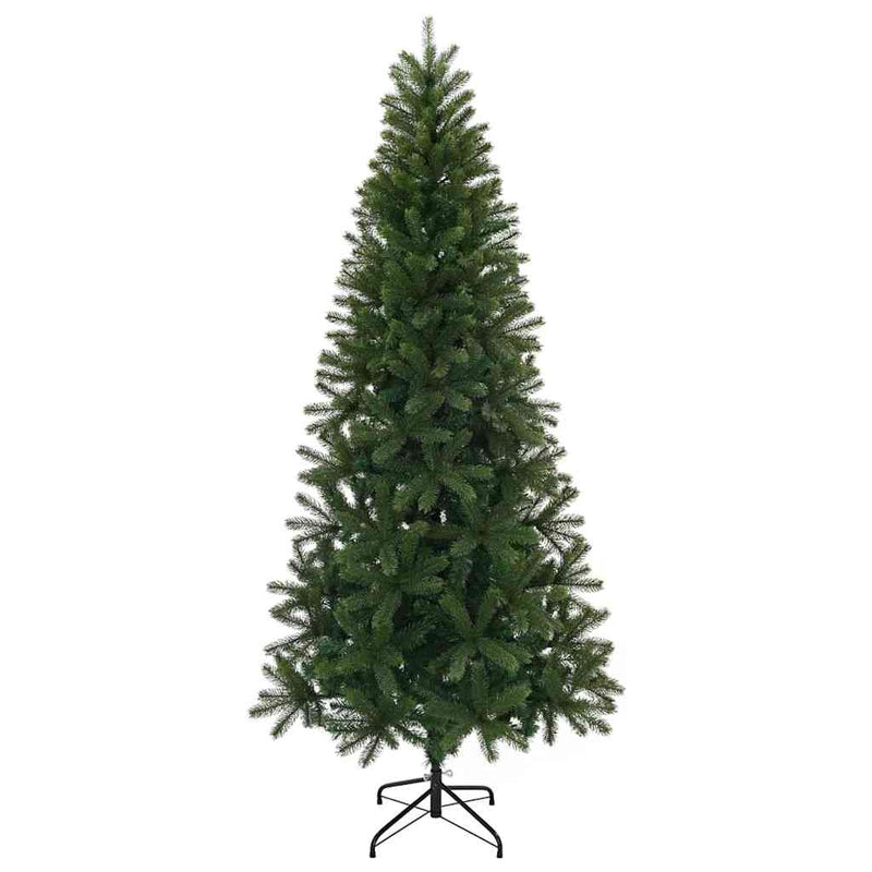 Afbeelding laden in galerijviewer, Vidaxl kunstkerstboom met standaard groen 240 cm pvc, pe en staal
