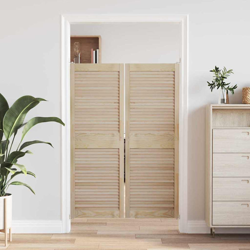 Afbeelding laden in galerijviewer, Vidaxl kastdeur 2 pcs naturel 49,5 x 2,1 x 140,5 cm massief grenenhout
