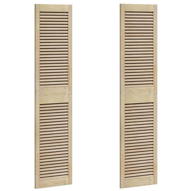 Vidaxl kastdeur 2 pcs naturel 170 x 2,1 x 39,5 cm massief grenenhout