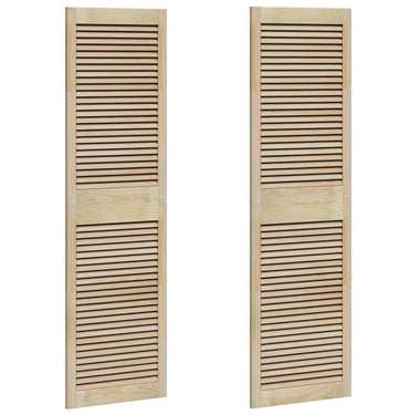 Vidaxl kastdeur 2 pcs naturel 170 x 2,1 x 49,5 cm massief grenenhout