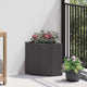Vidaxl hoek plantbak zwart 30 x 30 x 35 cm staal